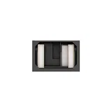 Brookfield 36" Single Vanity, Black Onyx w/ 3 CM Victorian Silver Silestone Top