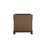 Brookfield 36" Single Vanity, Black Onyx w/ 3 CM Victorian Silver Silestone Top