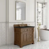 Brookfield 36" Single Vanity, Honey Oak, w/ 3 CM Phantome Eclos Top