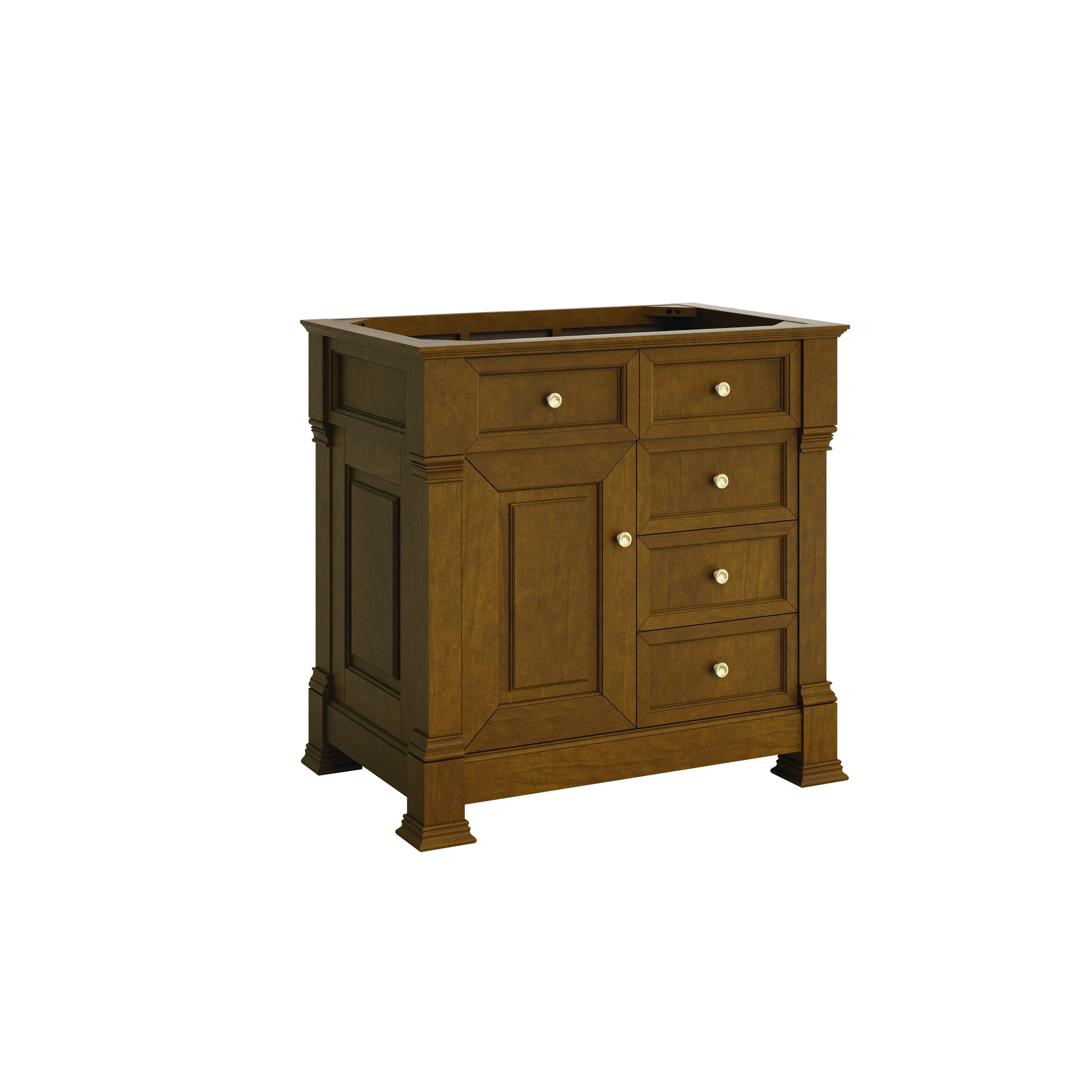 Brookfield 36" Single Vanity, Honey Oak