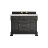 Brookfield 48" Single Vanity, Black Onyx w/ 3 CM Lime Delight Silestone Top