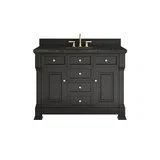 Brookfield 48" Single Vanity, Black Onyx, w/ 3 CM Phantome Eclos Top