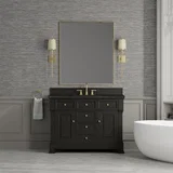Brookfield 48" Single Vanity, Black Onyx, w/ 3 CM Phantome Eclos Top