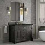 Brookfield 48" Single Vanity, Black Onyx, w/ 3 CM Phantome Eclos Top