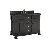 Brookfield 48" Single Vanity, Black Onyx, w/ 3 CM Phantome Eclos Top
