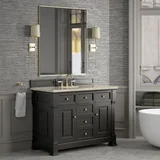 Brookfield 48" Single Vanity, Black Onyx, w/ 3 CM Tajnar Eclos Top