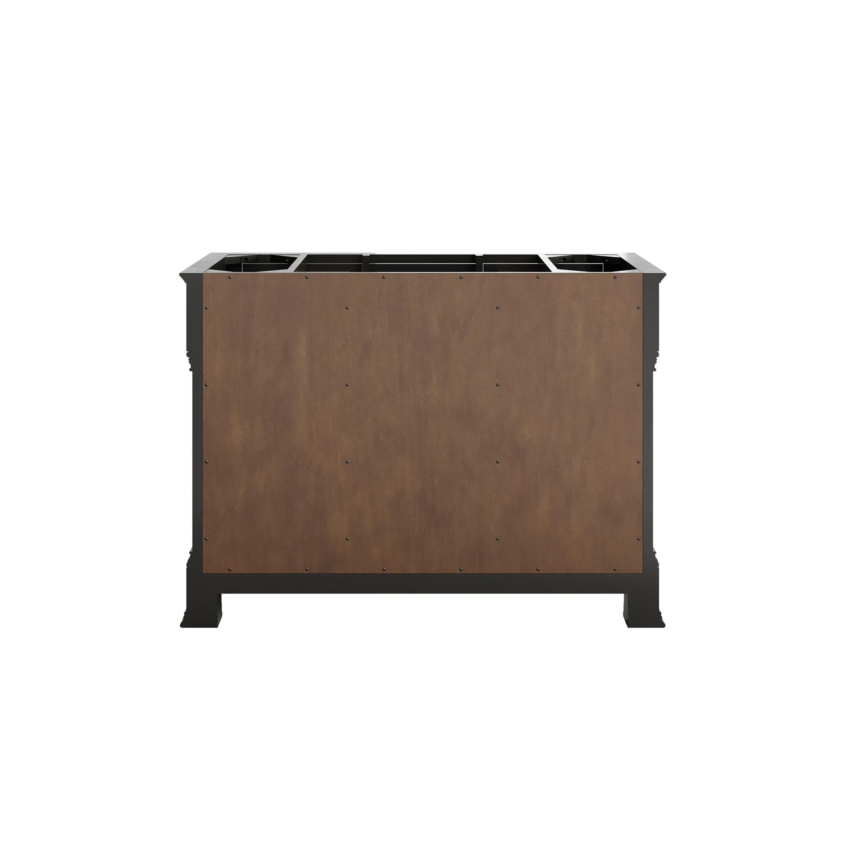 Brookfield 48" Single Vanity, Black Onyx w/ 3 CM Victorian Silver Silestone Top w/ FreePower Wireless Charger