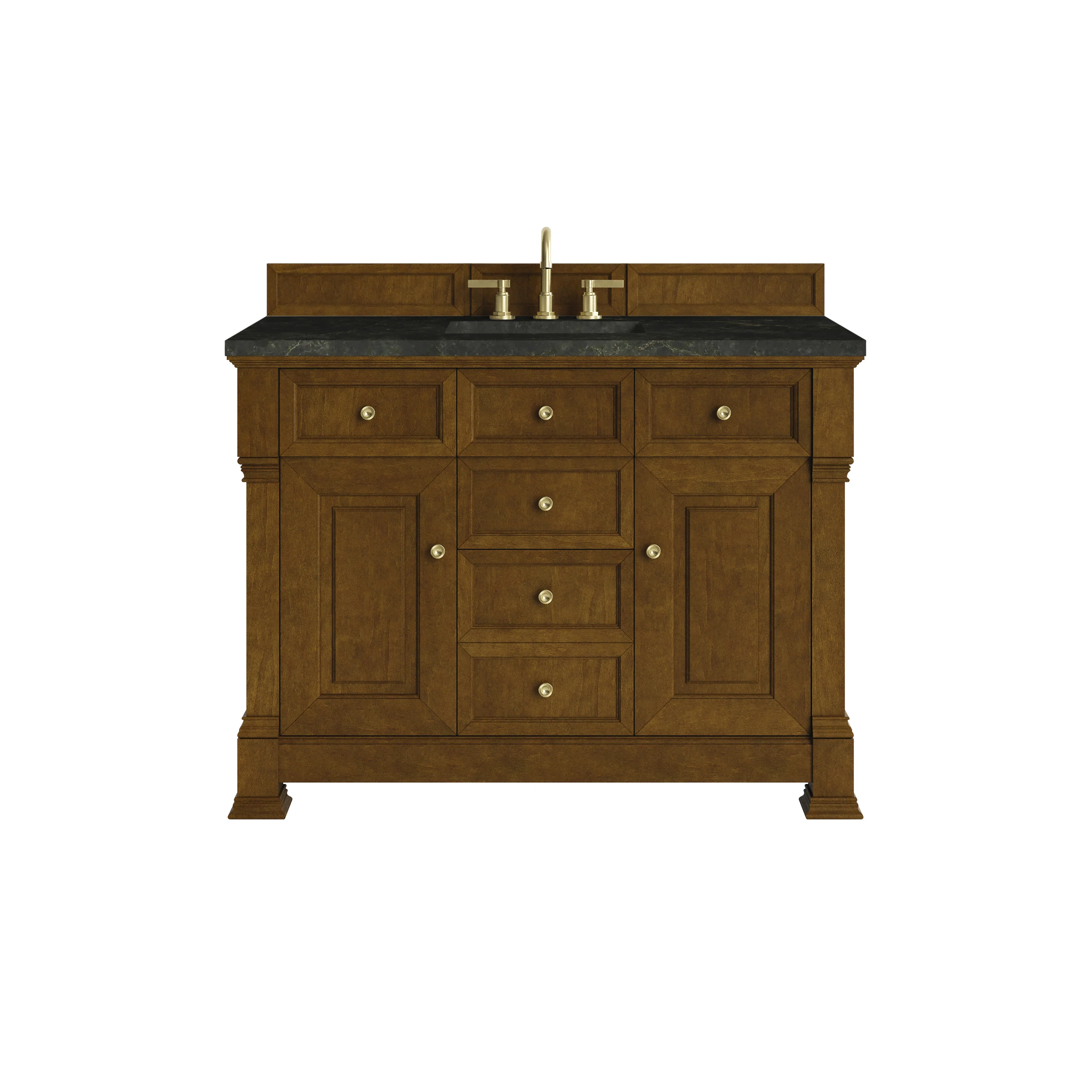 Brookfield 48" Single Vanity, Honey Oak, w/ 3 CM Phantome Eclos Top