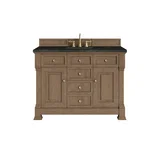 Brookfield 48" Single Vanity, Pecan, w/ 3 CM Phantome Eclos Top