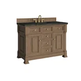Brookfield 48" Single Vanity, Pecan, w/ 3 CM Phantome Eclos Top