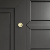 Brookfield 60" Double Vanity, Black Onyx w/ 3 CM Parisien Bleu Silestone Top
