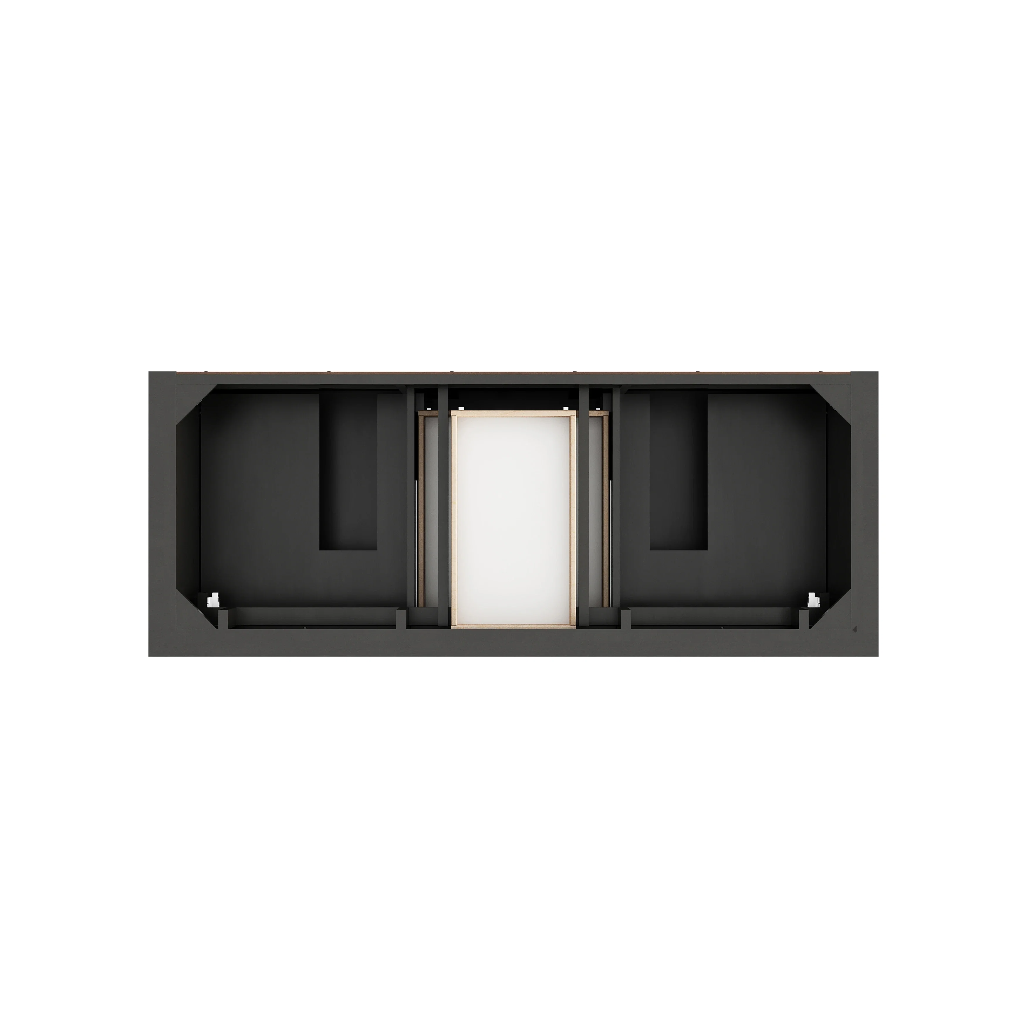 Brookfield 60" Double Vanity, Black Onyx