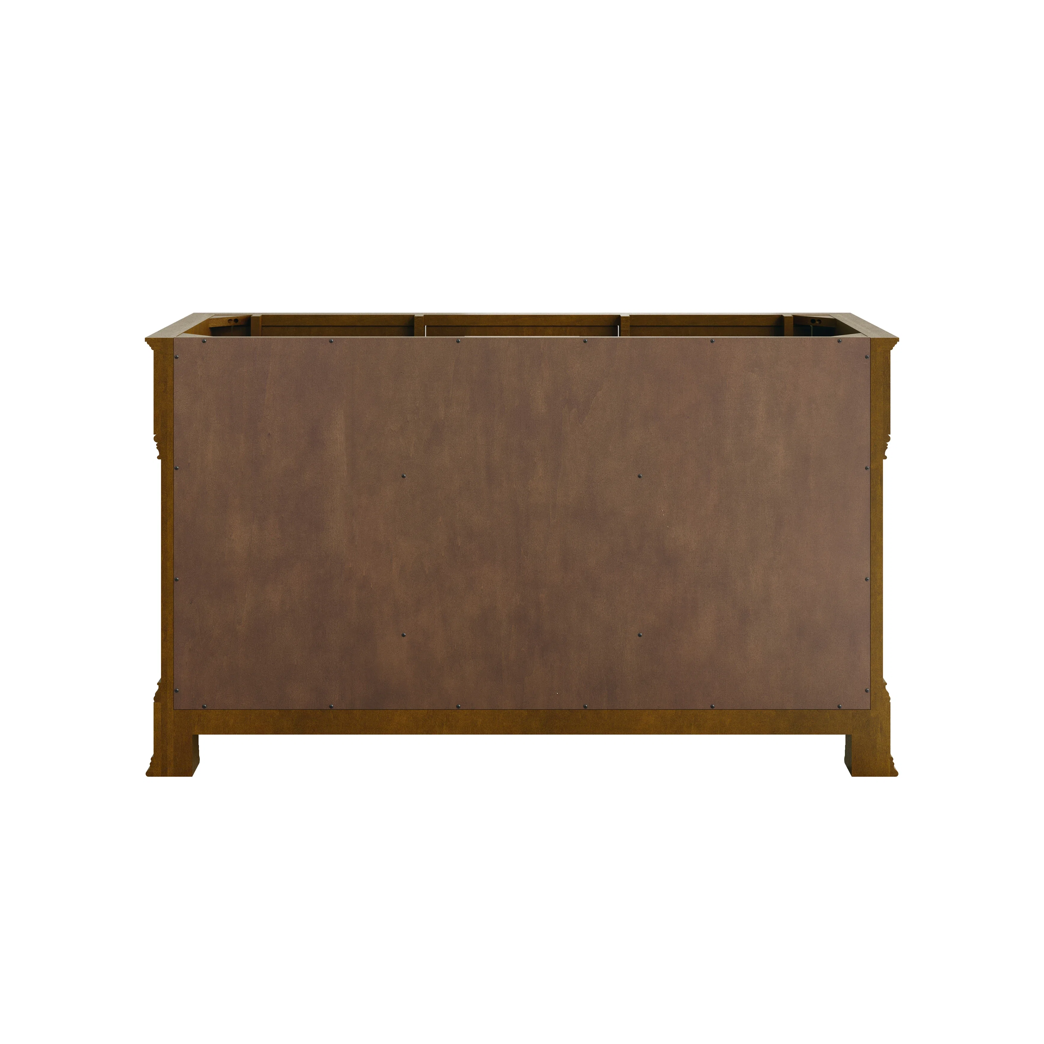 Brookfield 60" Double Vanity, Honey Oak w/ 3 CM Eternal Jasmine Pearl Silestone Top