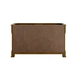 Brookfield 60" Double Vanity, Honey Oak w/ 3 CM Eternal Jasmine Pearl Silestone Top
