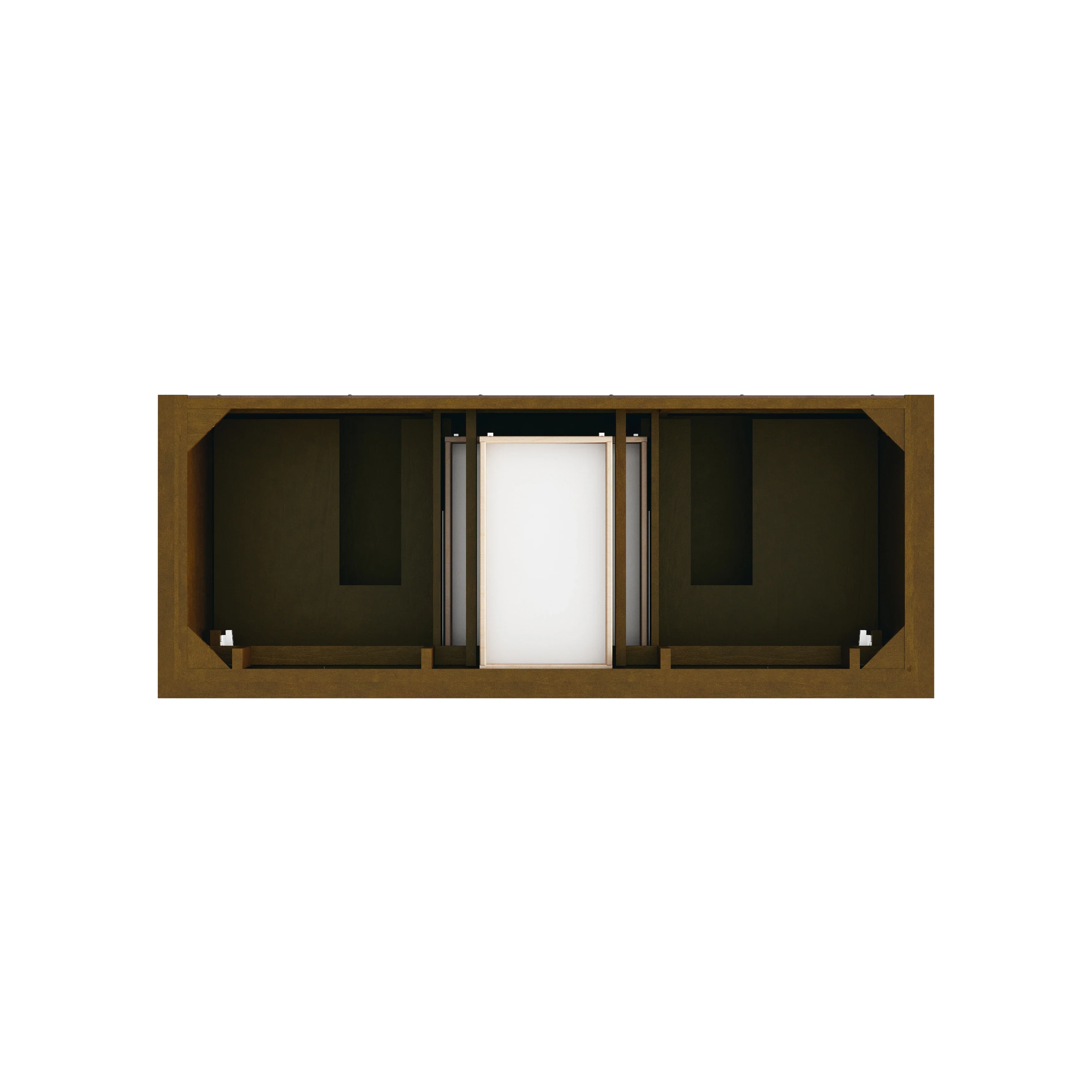 Brookfield 60" Double Vanity, Honey Oak