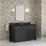 Brookfield 60" Single Vanity, Black Onyx, w/ 3 CM Phantome Eclos Top