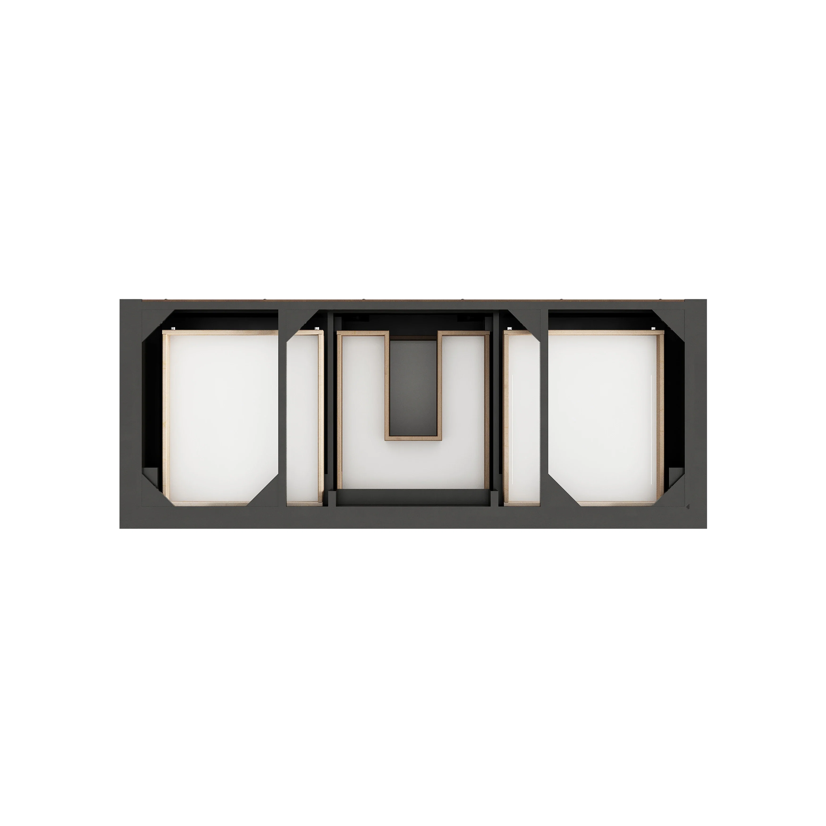 Brookfield 60" Single Vanity, Black Onyx