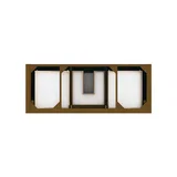 Brookfield 60" Single Vanity, Honey Oak, w/ 3 CM Siberian Silestone Top