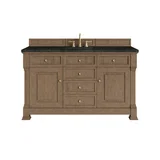 Brookfield 60" Single Vanity, Pecan, w/ 3 CM Phantome Eclos Top