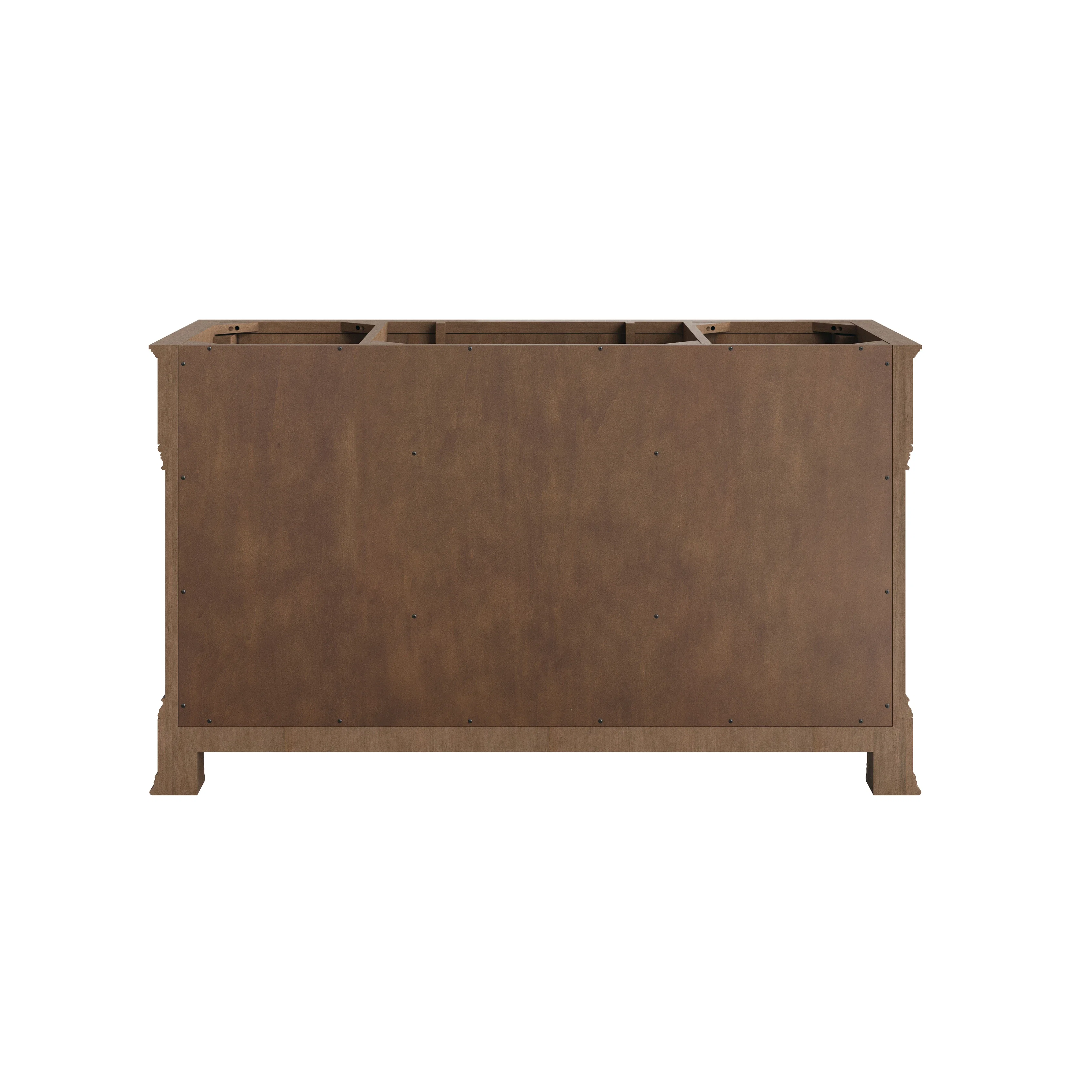 Brookfield 60" Single Vanity, Pecan w/ 3 CM Parisien Bleu Silestone Top w/ FreePower Wireless Charger