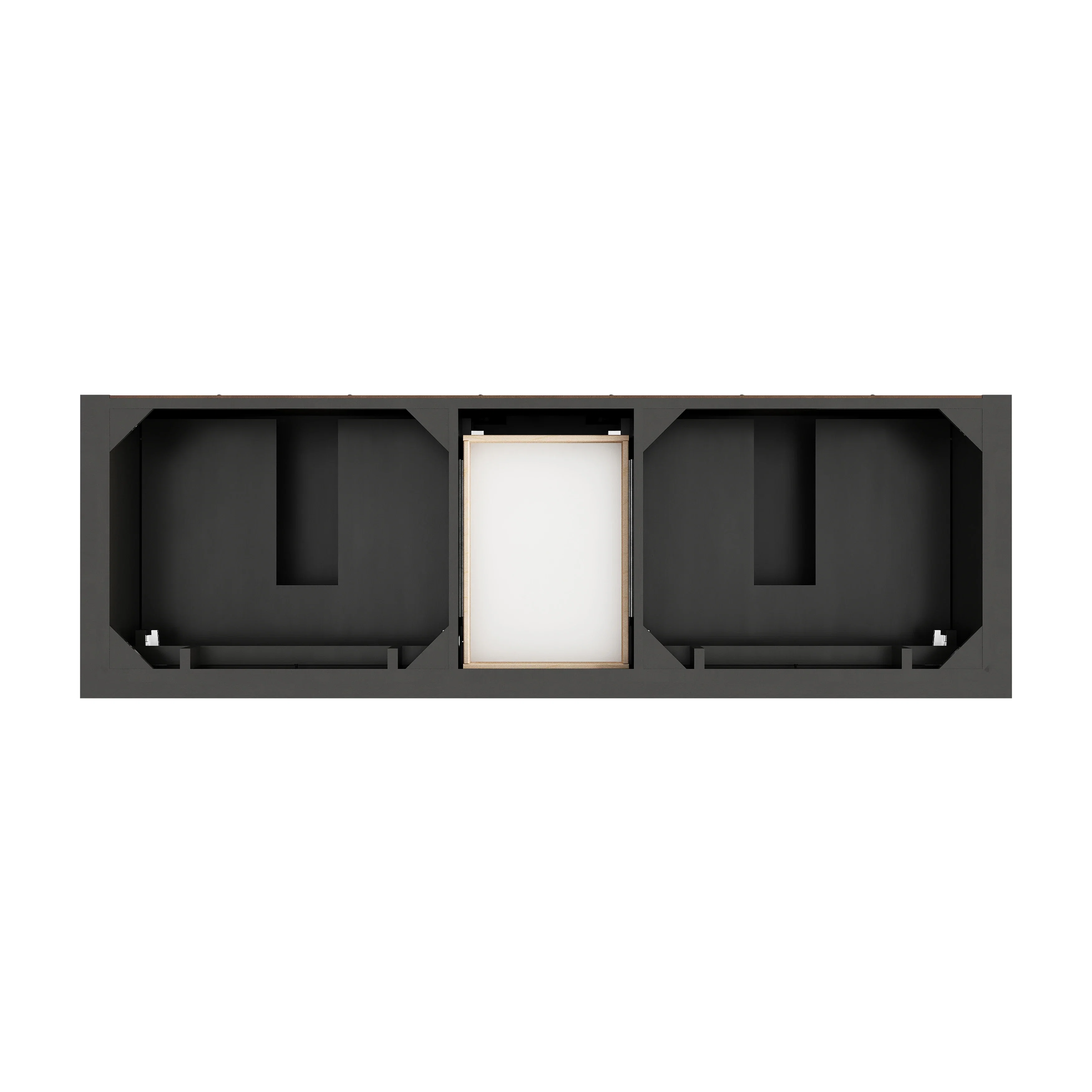 Brookfield 72" Double Vanity, Black Onyx, w/ 3 CM Tajnar Eclos Top