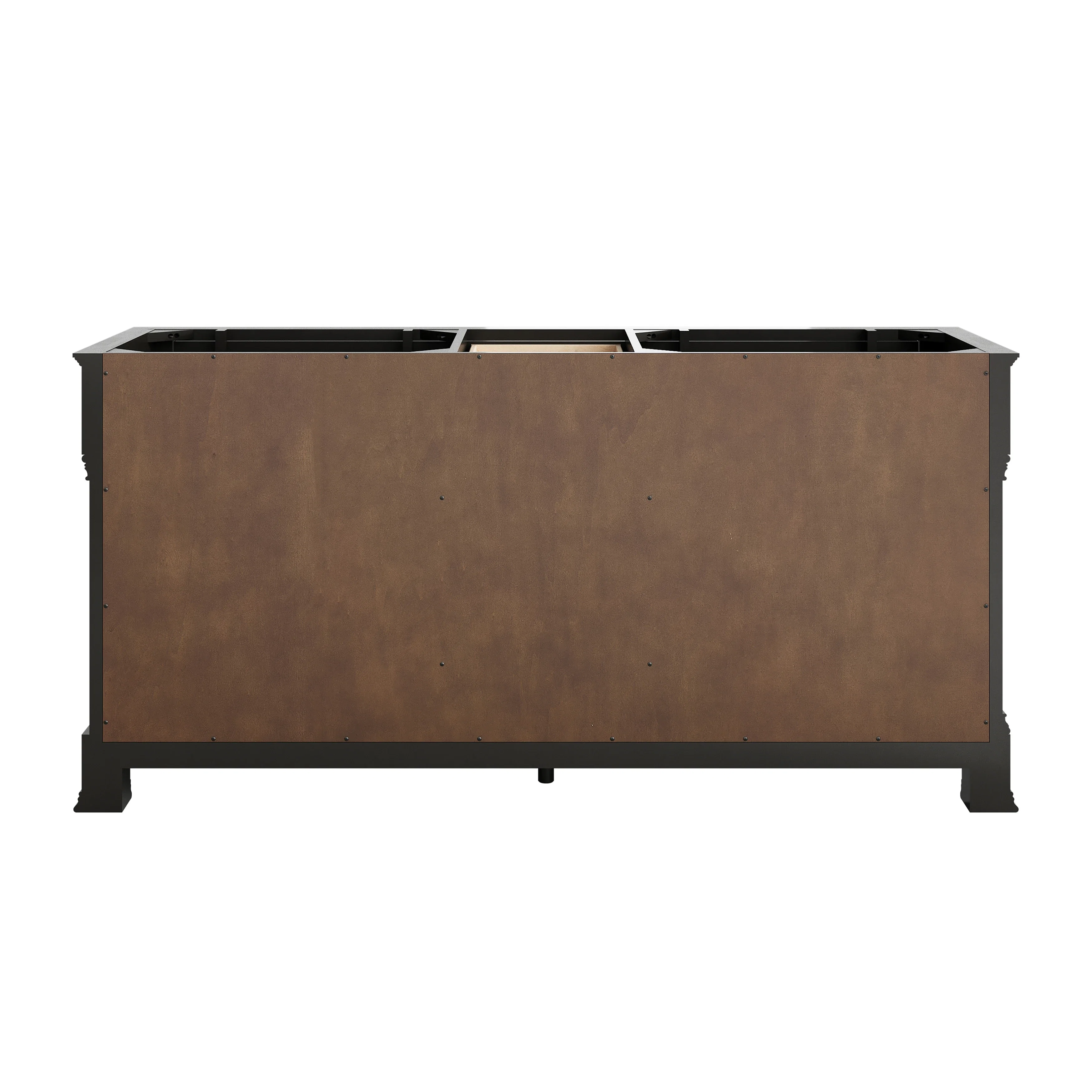 Brookfield 72" Double Vanity, Black Onyx, w/ 3 CM Siberian Silestone Top w/FreePower Wireless Charger