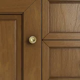 Brookfield 72" Double Vanity, Honey Oak w/ 3 CM Parisien Bleu Silestone Top