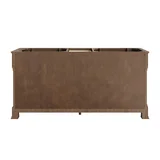 Brookfield 72" Double Vanity, Pecan, w/ 3 CM Siberian Silestone Top w/FreePower Wireless Charger