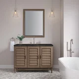Portland 48" Single Vanity, Whitewashed Walnut, w/ 3 CM Phantome Eclos Top