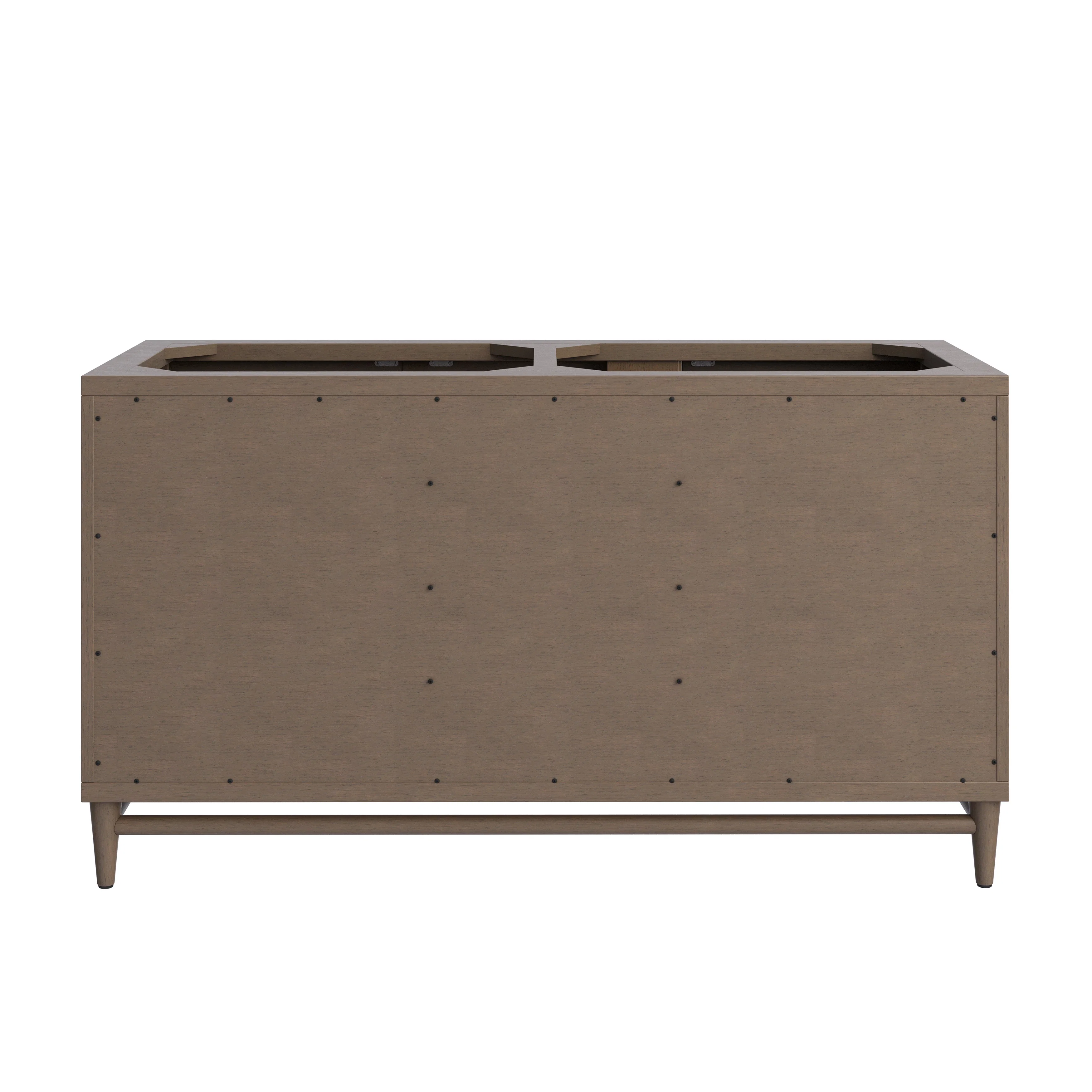 Portland 60" Double Vanity, Whitewashed Walnut, w/ 3 CM Siberian Silestone Top