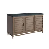 Portland 60" Single Vanity Whitewashed Walnut w/ 3 CM Charcoal Soapstone Silestone Top