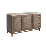 Portland 60" Single Vanity, Whitewashed Walnut, w/ 3 CM Tajnar Eclos Top