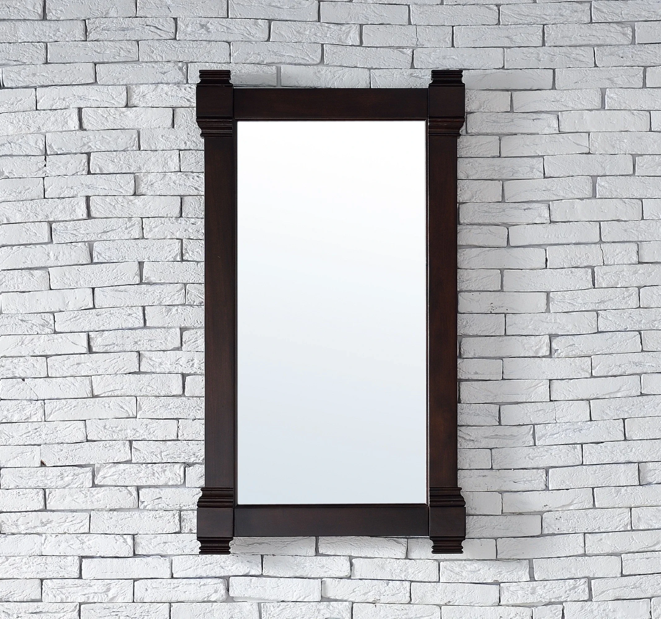 Brittany 22" Mirror, Burnished Mahogany