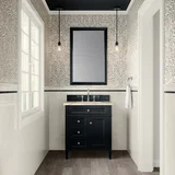 Brittany 30" Single Vanity, Black Onyx, w/ 3 CM Tajnar Eclos Top
