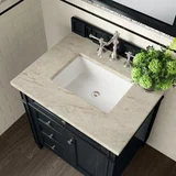 Brittany 30" Single Vanity, Black Onyx, w/ 3 CM Tajnar Eclos Top