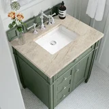 Brittany 30" Single Vanity, Black Onyx, w/ 3 CM Tajnar Eclos Top