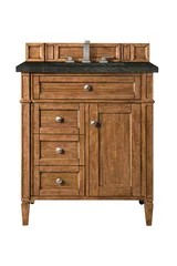 Brittany 30" Single Vanity, Saddle Brown, w/ 3 CM Phantome Eclos Top