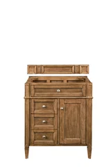 Brittany 30" Single Vanity Cabinet, Saddle Brown