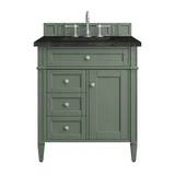 Brittany 30" Single Vanity, Smokey Celadon, w/ 3 CM Phantome Eclos Top
