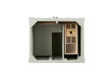 Brittany 30" Single Vanity, Sage Green, w/ 3 CM Eternal Jasmine Pearl Silestone Top