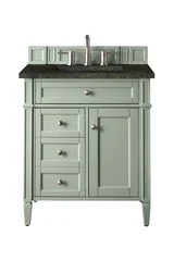 Brittany 30" Single Vanity, Sage Green, w/ 3 CM Phantome Eclos Top