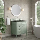 Brittany 30" Single Vanity, Sage Green, w/ 3 CM Phantome Eclos Top