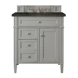 Brittany 30" Single Vanity, Urban Gray, w/ 3 CM Phantome Eclos Top
