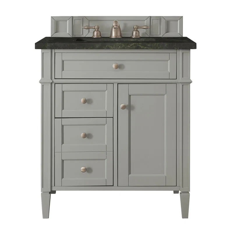 Brittany 30" Single Vanity, Urban Gray, w/ 3 CM Phantome Eclos Top