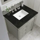 Brittany 30" Single Vanity, Urban Gray, w/ 3 CM Phantome Eclos Top