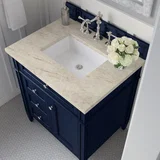 Brittany 30" Single Vanity, Victory Blue, w/ 3 CM Tajnar Eclos Top