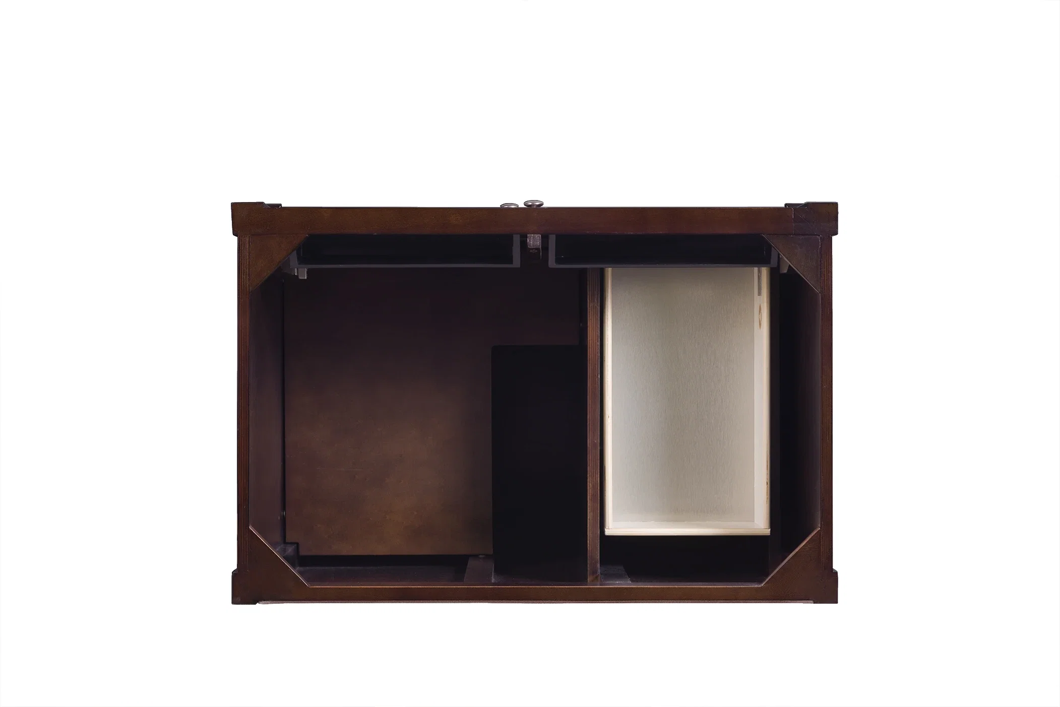 Brittany 36" Single Vanity, Burnished Mahogany w/ 3 CM Charcoal Soapstone Silestone Top