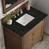 Brittany 36" Single Vanity, Saddle Brown, w/ 3 CM Phantome Eclos Top