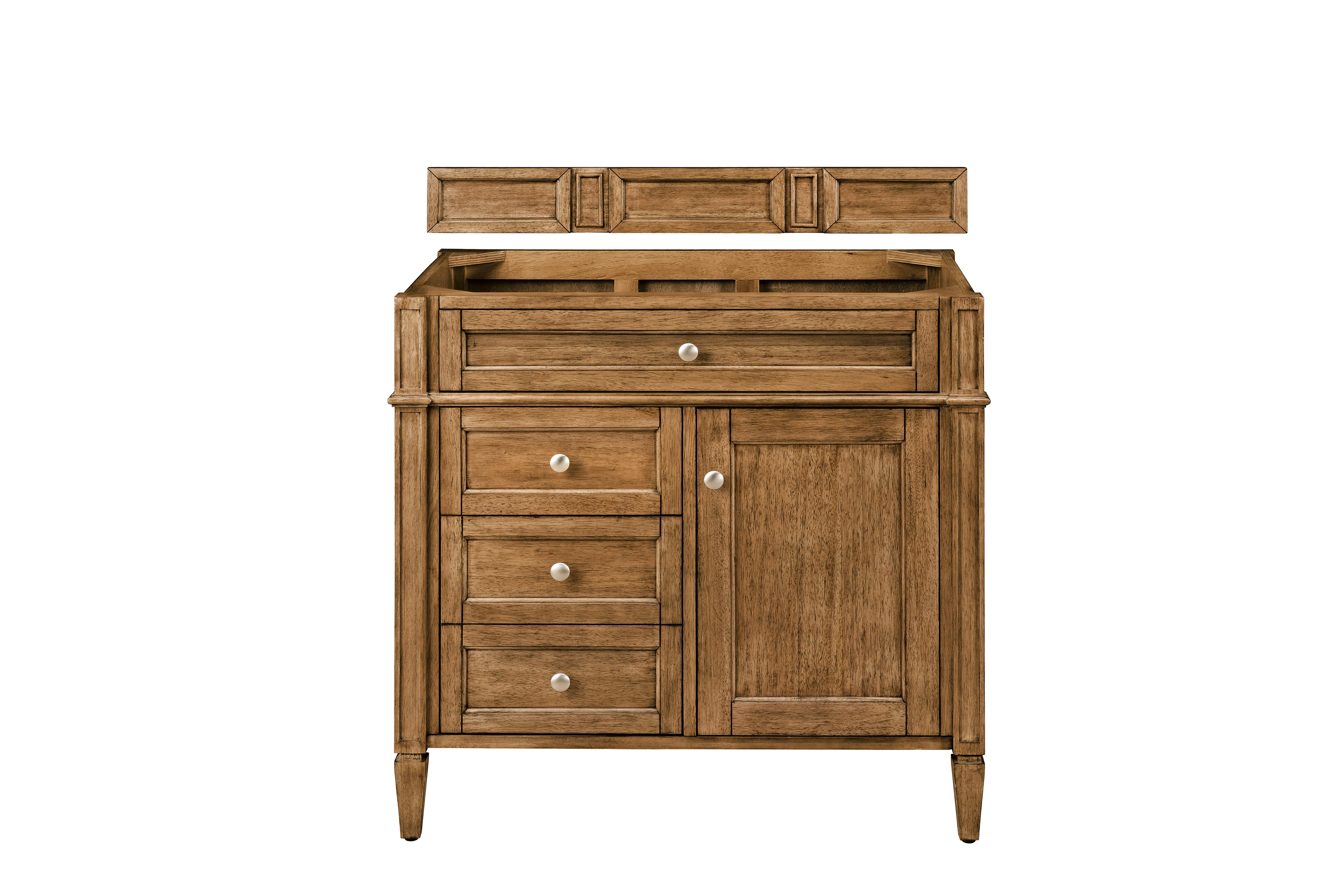 Brittany 36" Single Vanity Cabinet, Saddle Brown