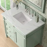 Brittany 36" Single Vanity, Sage Green w/ 3 CM Ethereal Noctis Silestone Top
